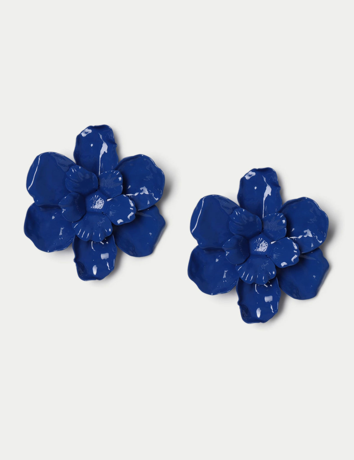 M&S oversized flower earrings 60mm width (British brand)