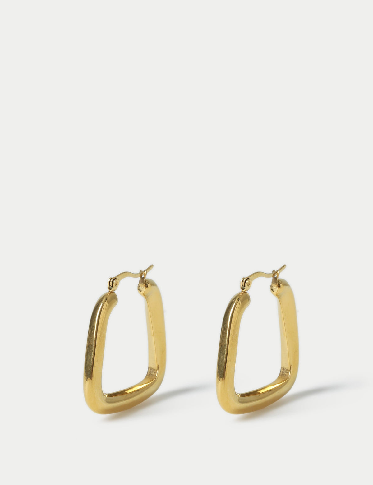 Autograph oversized square hoop earrings 35mm, imported from the UK