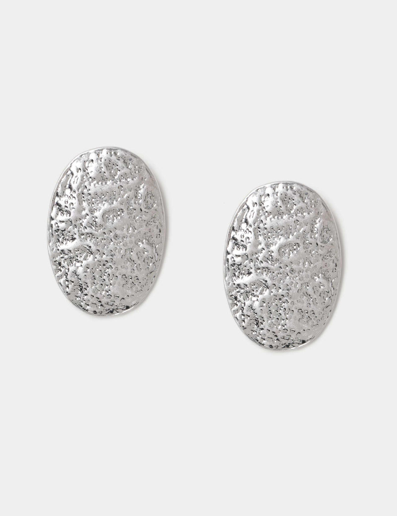 M&S oversized textured stud earrings 50mm, UK version
