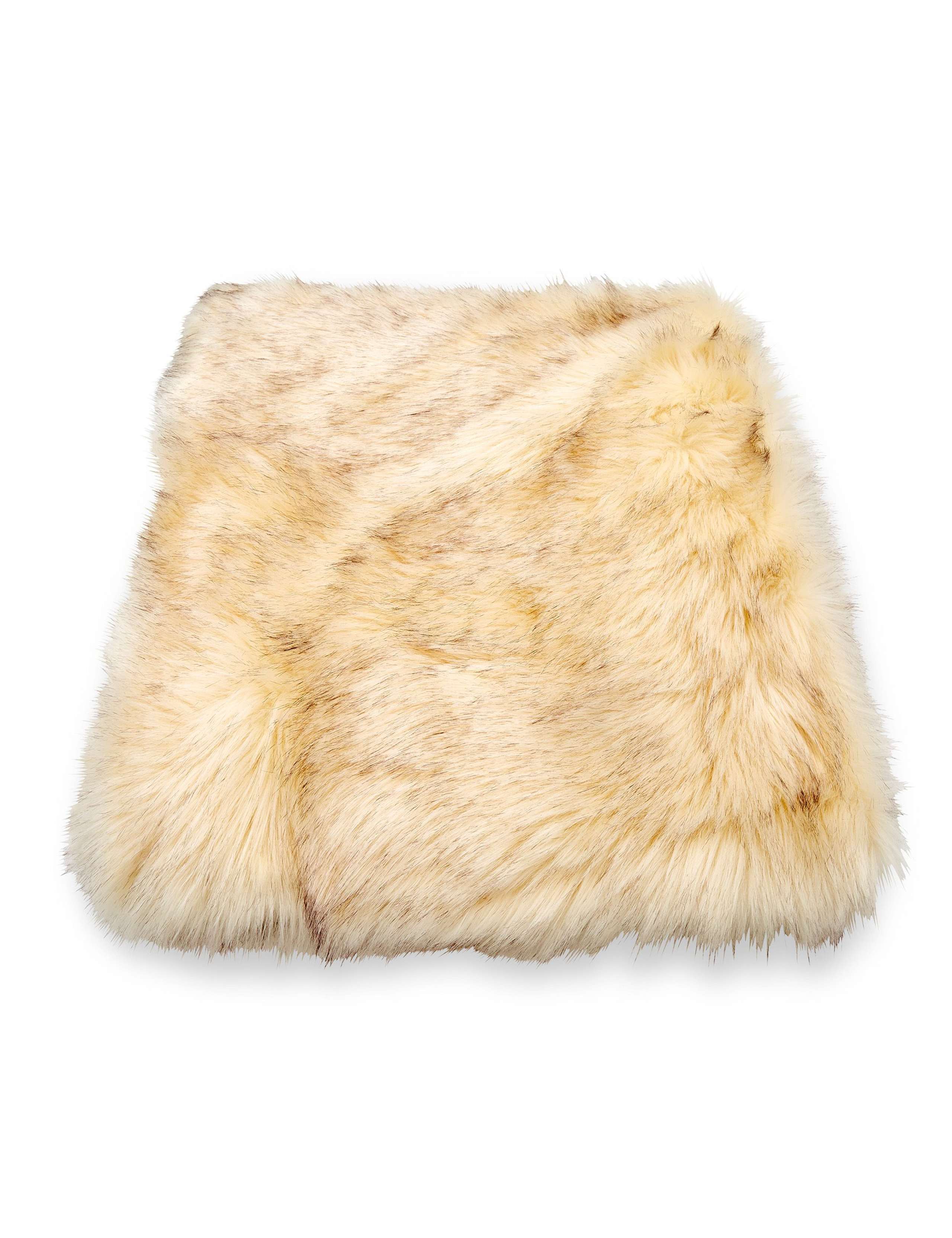 Laura Ashley oversized faux fur throw 130x170cm, UK version