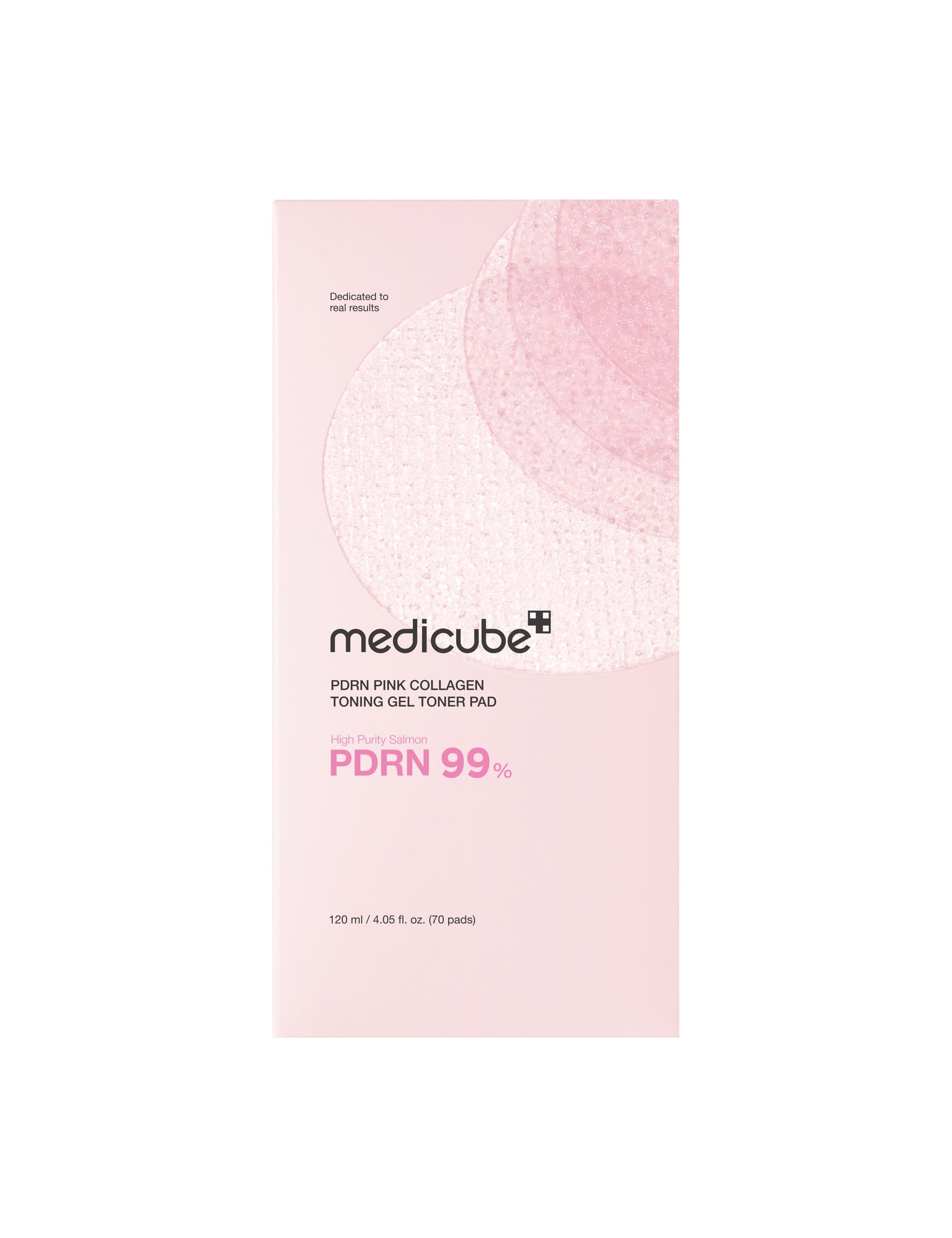 PDRN Pink Collagen Toner Pads 70 pads - Korean skincare, UK version