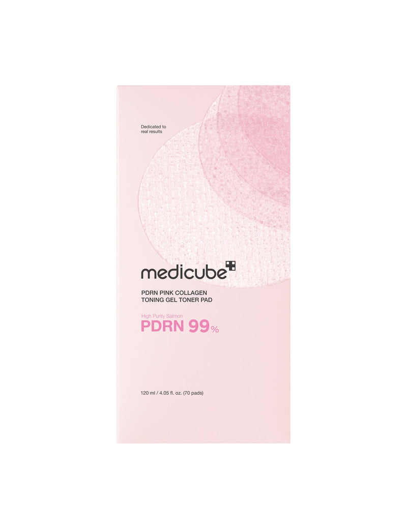 PDRN Pink Collagen Toner Pads 70 pads - Korean skincare, UK version