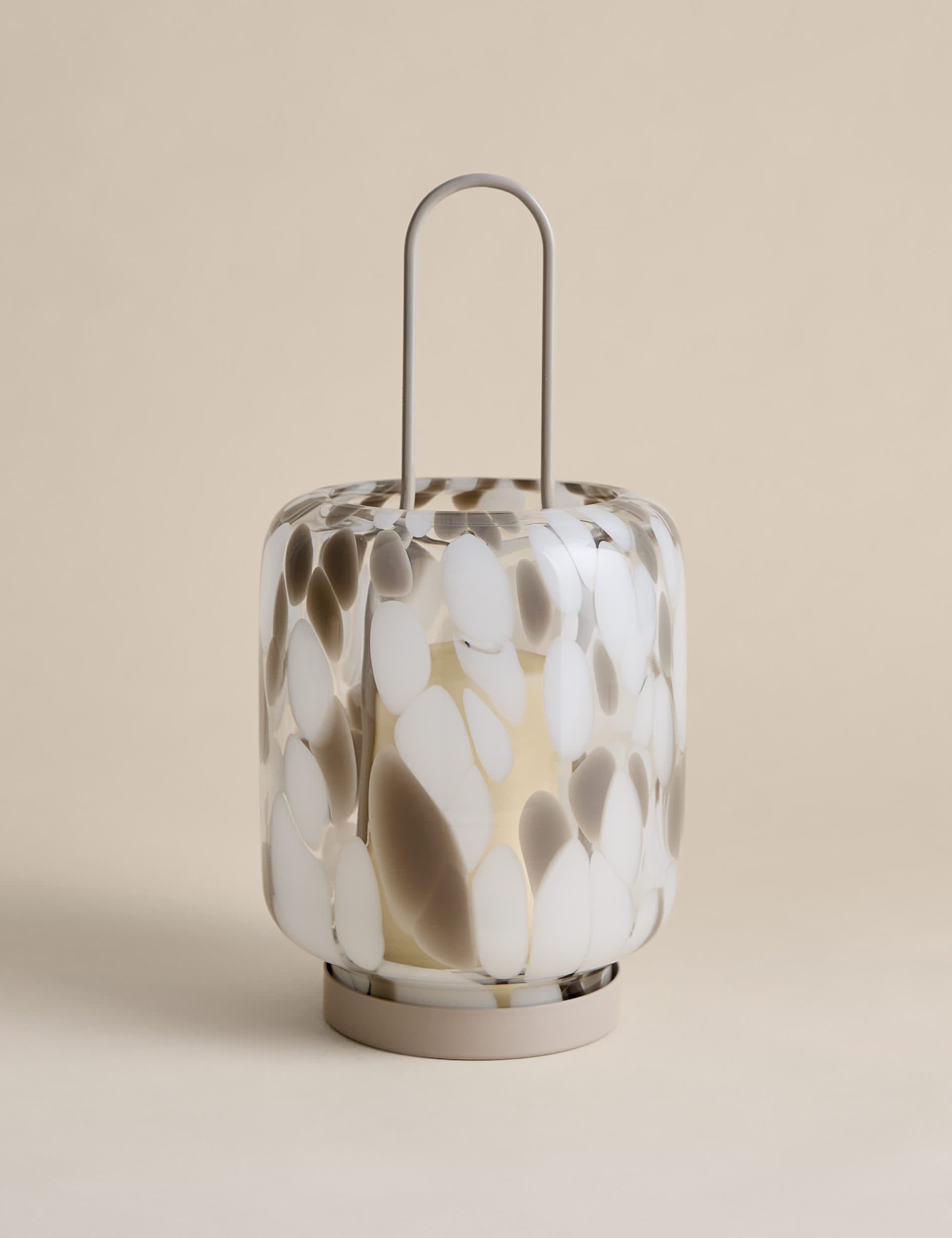 Confetti glass lantern 35.5 cm, imported from the UK