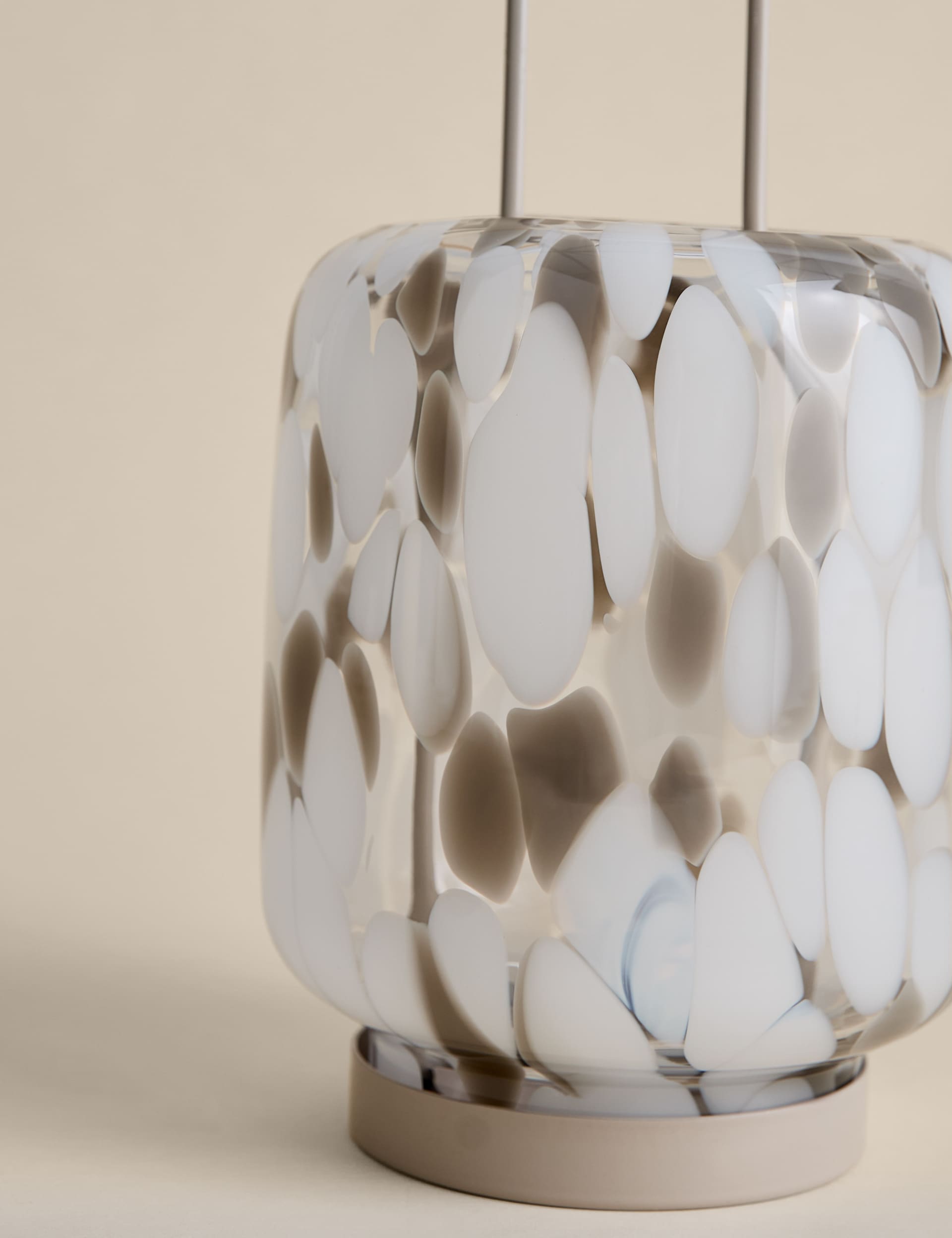Confetti glass lantern 35.5 cm, imported from the UK