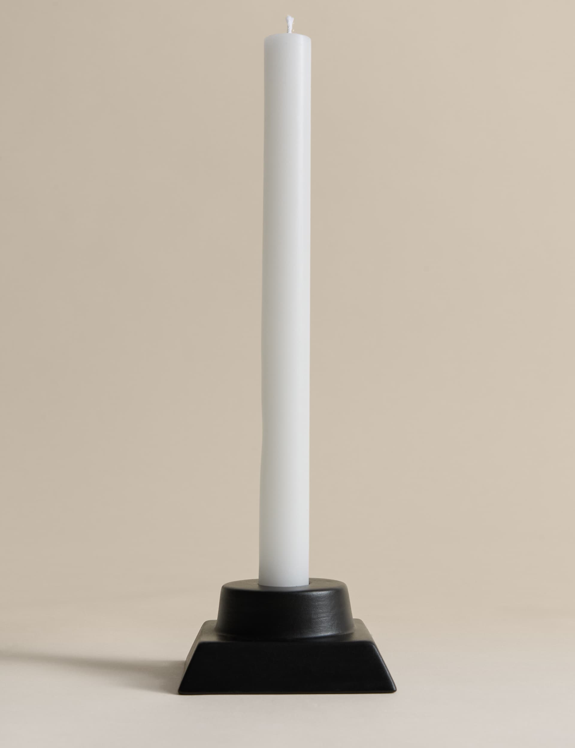 M&S Block Ceramic Dinner Candle Holder, imported from the UK