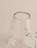 3D raised bobble glass vase 28cm, imported from the UK