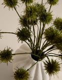 Artificial pom pom arrangement in ceramic pot 39cm, UK version