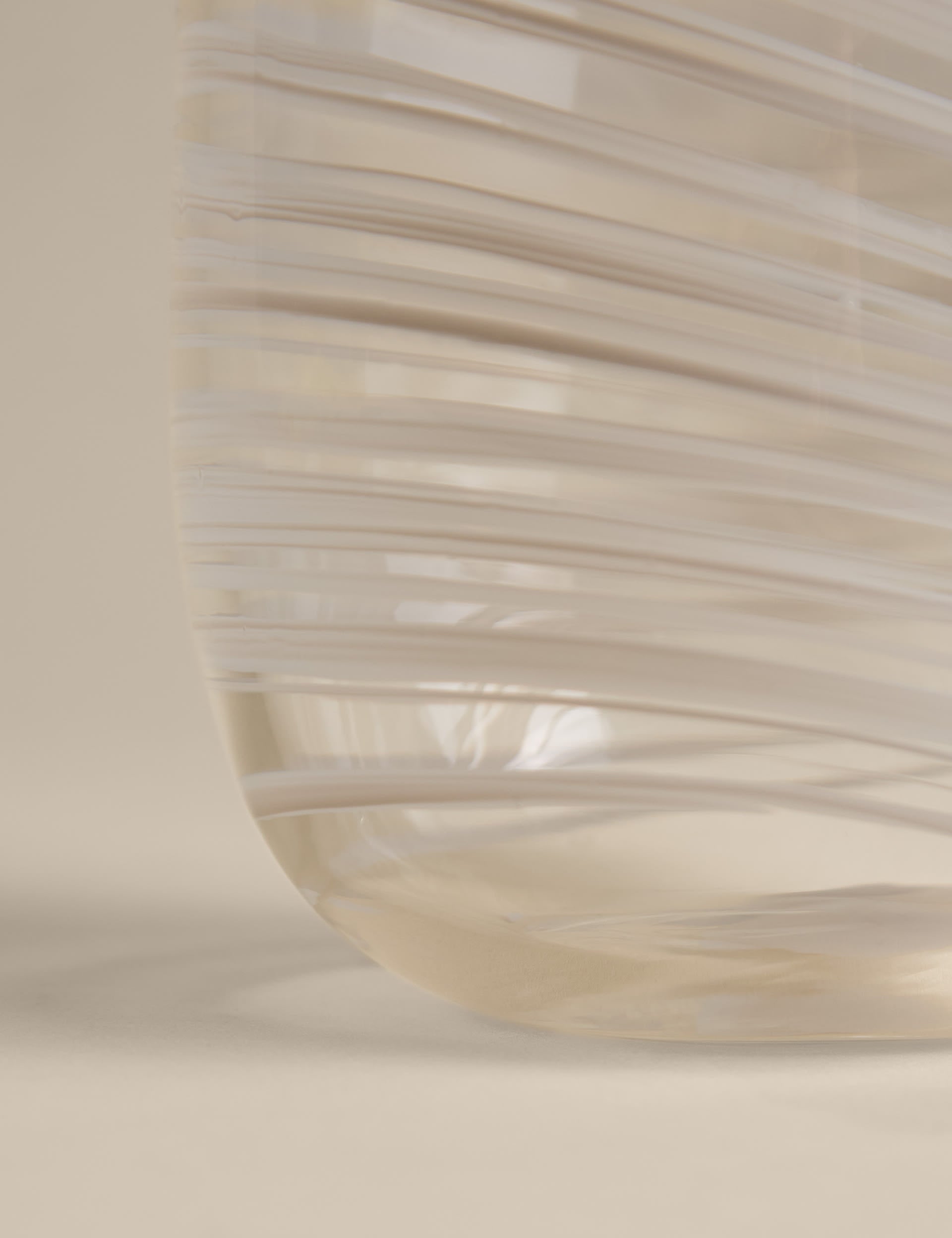 M&S Medium Swirl Glass Vase