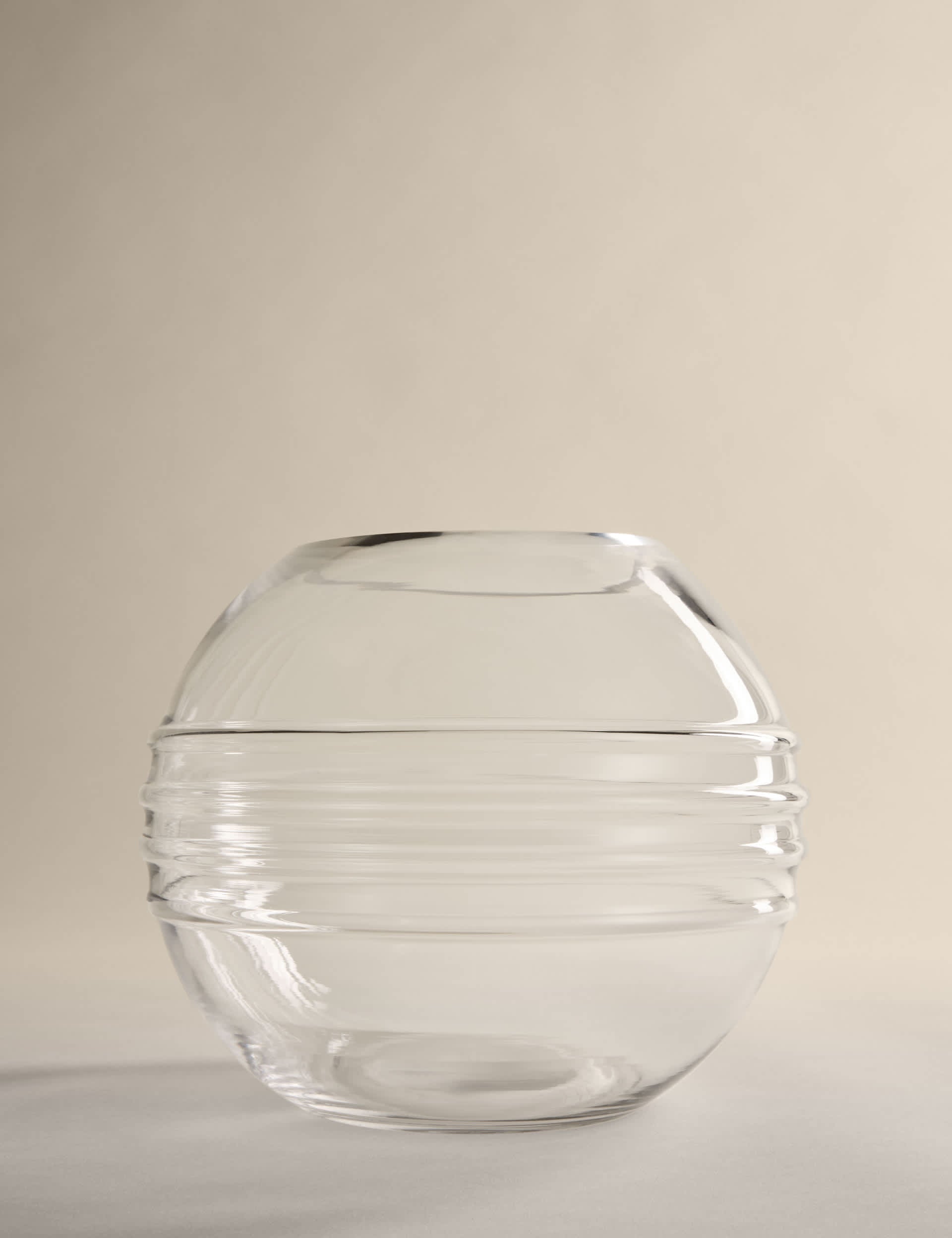 M&S Kelly Hoppen textured globe glass vase 20cm - British product