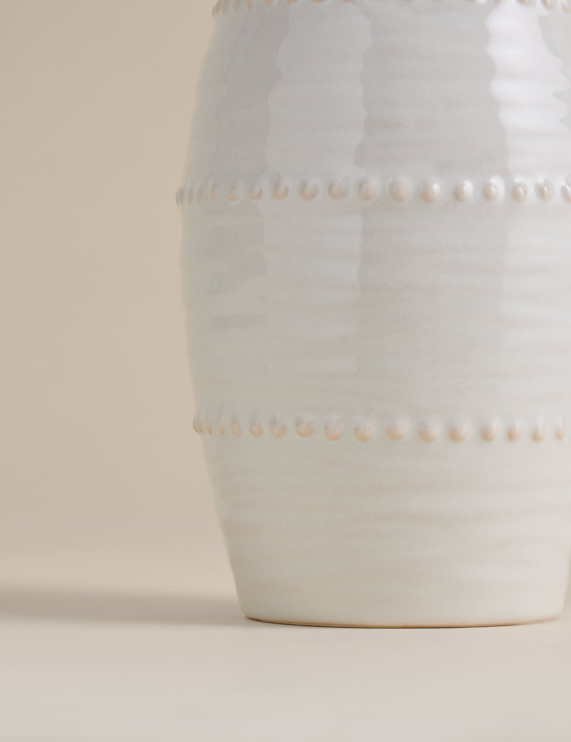 Bobble ceramic jug 31cm height textured design, imported from the UK