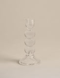 Glass bobble candle holder tall 18.5 cm, UK version