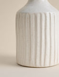 Tall ridged ceramic vase 30.2cm (British brand)