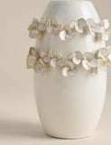 Petal ceramic vase with hand-shaped petals (British brand)
