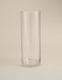 Large cylinder frill top glass vase (British brand)
