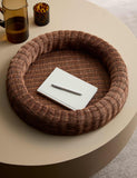 Large round rattan coffee table tray, UK version