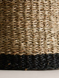 Set of 2 raffia and seagrass baskets for home storage, UK version