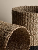 Set of 2 Raffia & Seagrass Large Baskets