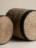 Set of 2 Raffia & Seagrass Large Baskets