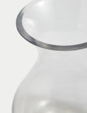 Small bouquet vase tapered glass 16.5cm, imported from the UK