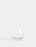 Small bouquet vase tapered glass 16.5cm, imported from the UK