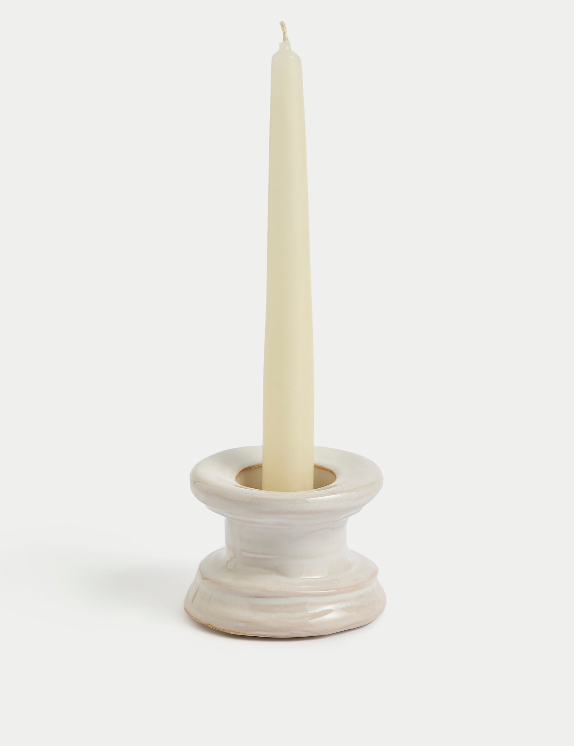 Ceramic dinner candle and tealight holder - British product