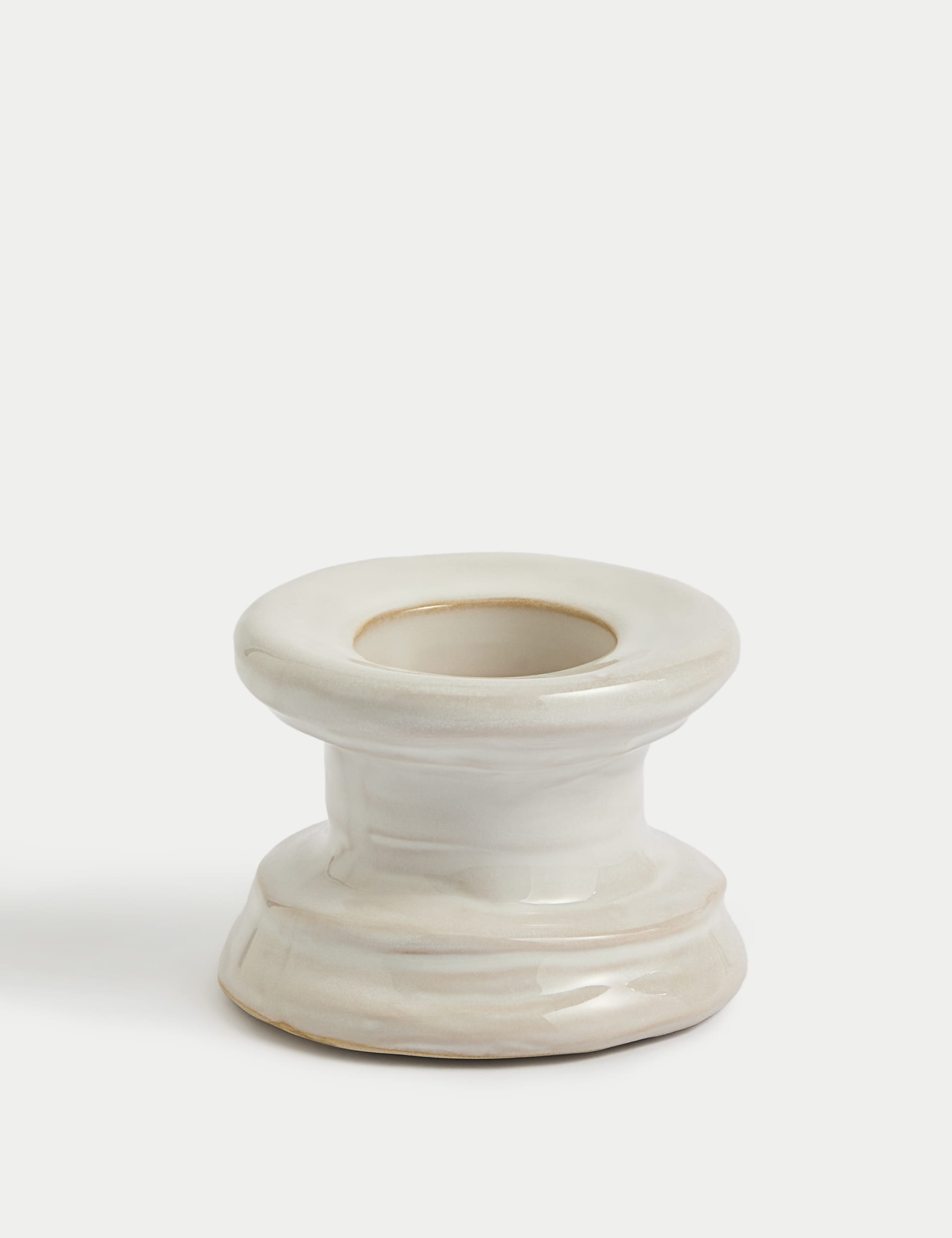 Ceramic dinner candle and tealight holder - British product