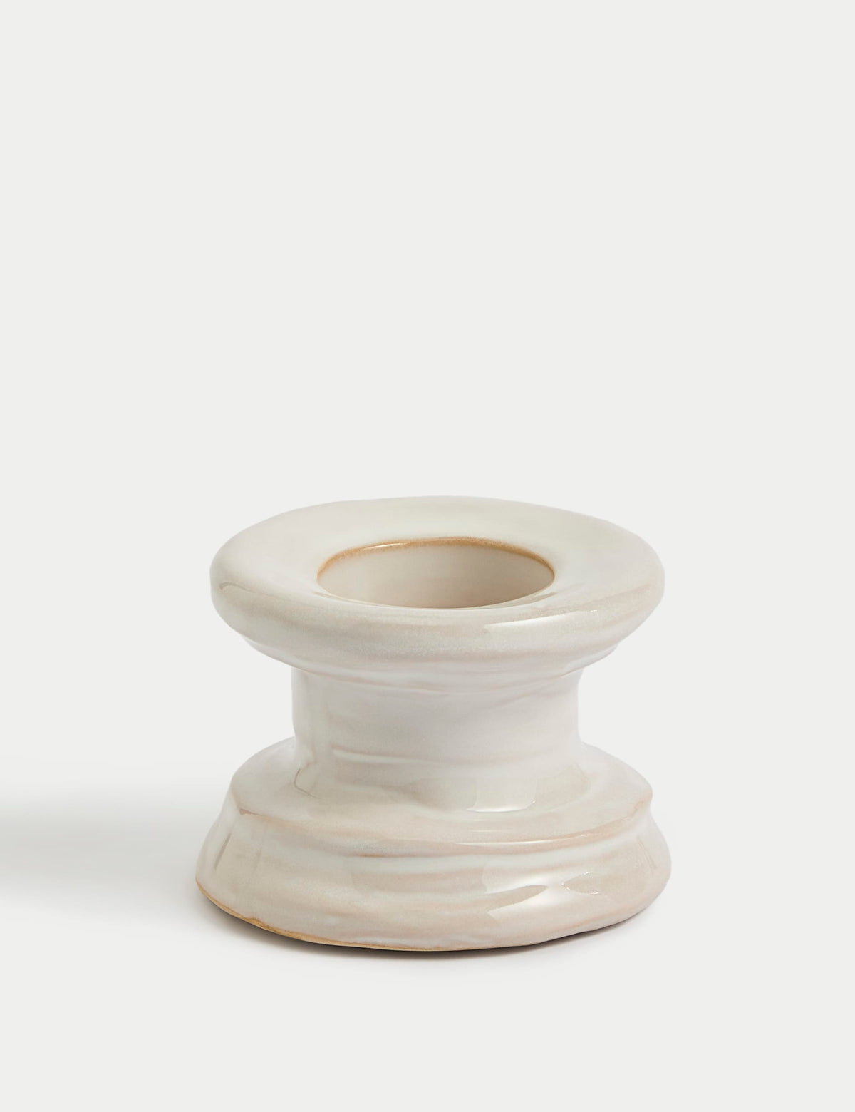Ceramic dinner candle and tealight holder - British product