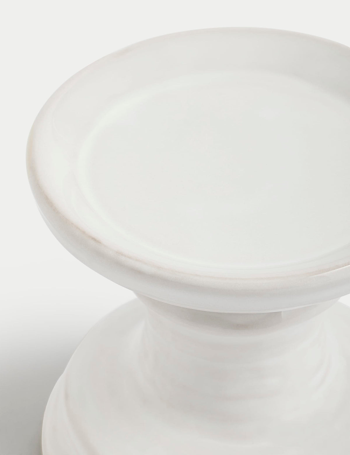 Ceramic pillar candle holder - British product