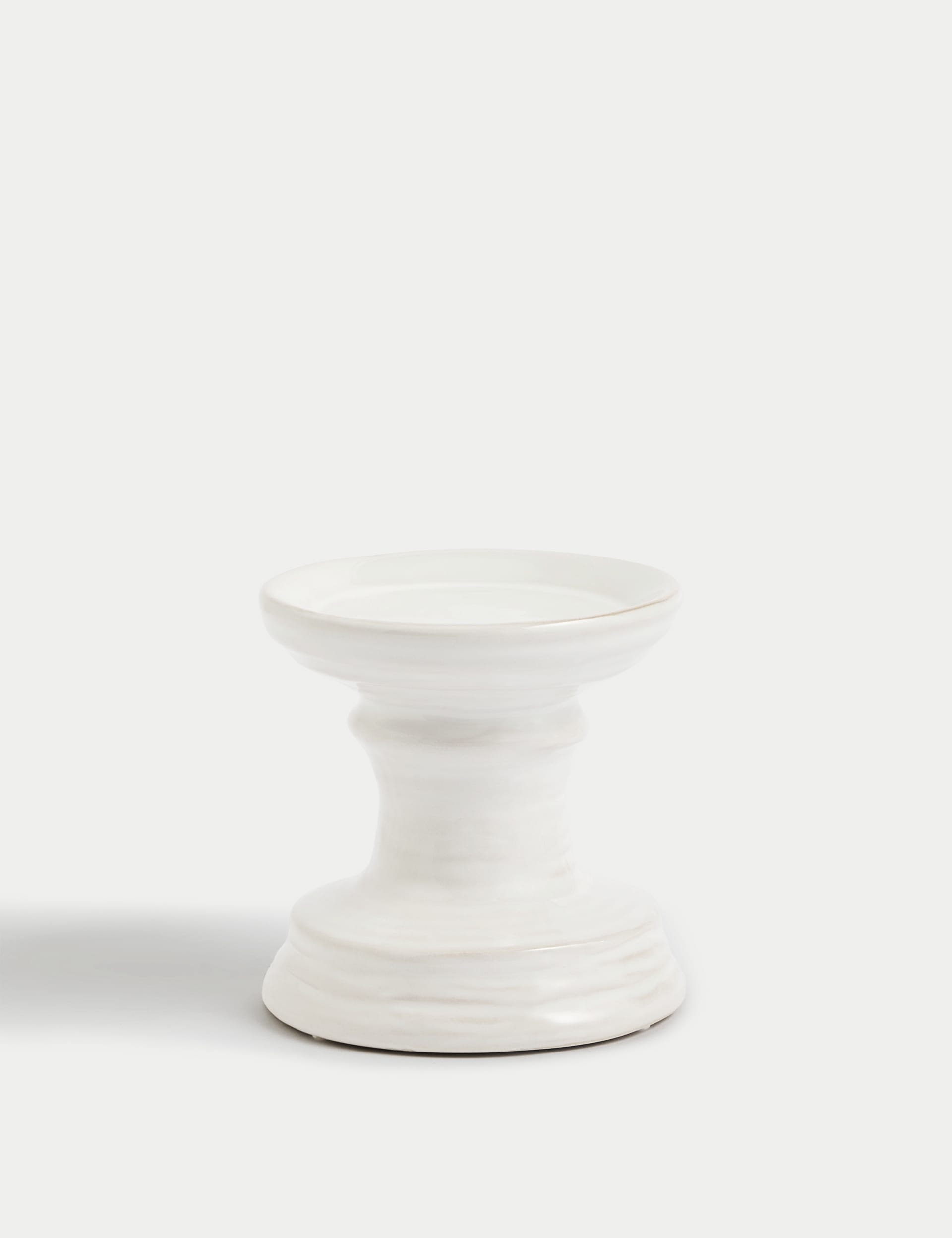 Ceramic pillar candle holder - British product