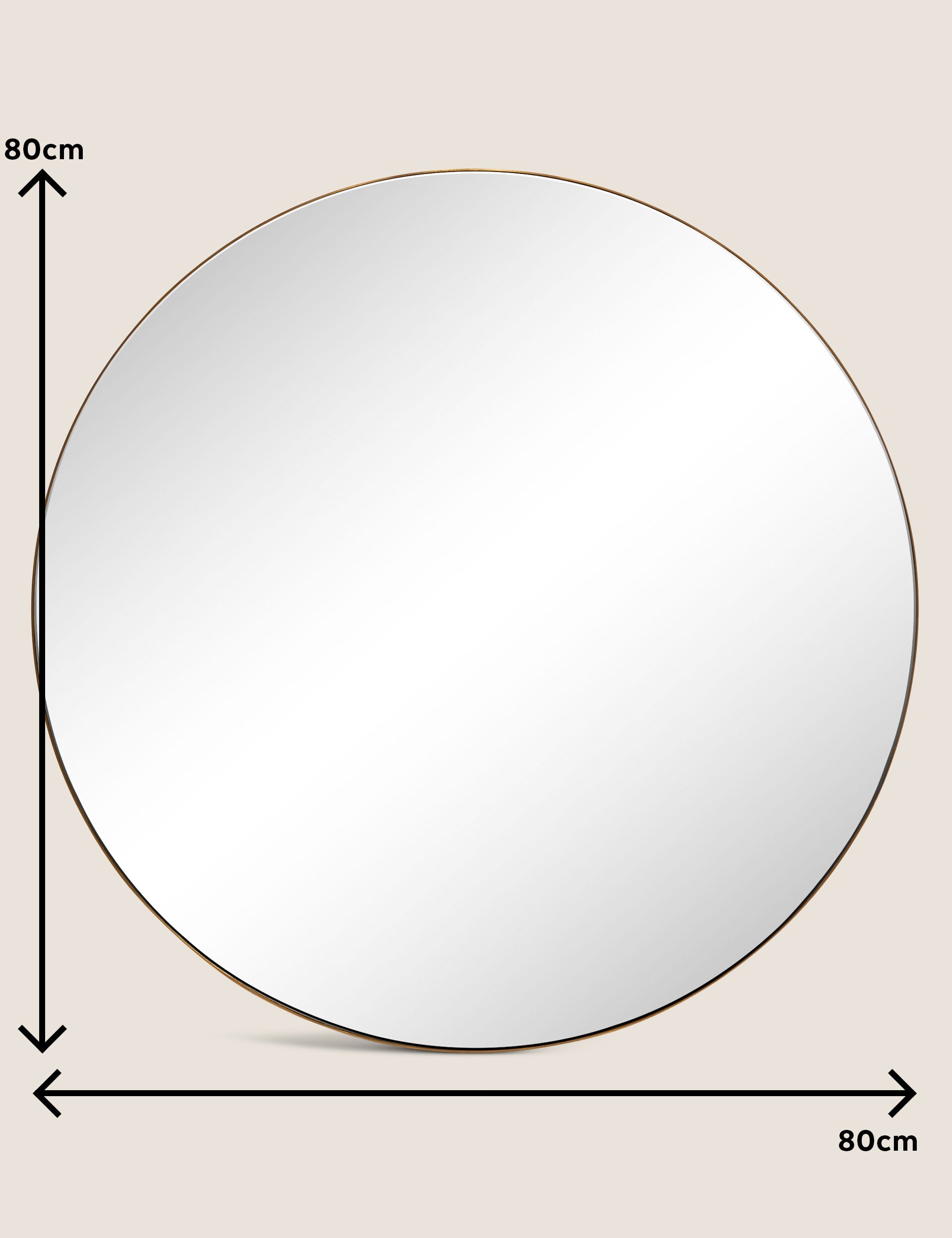 Milan large round wall mirror, imported from the UK