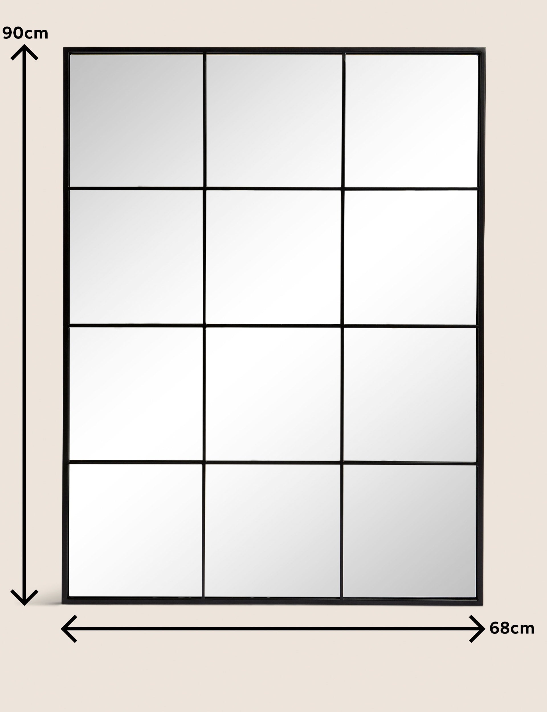 Large Manhattan wall mirror, UK version