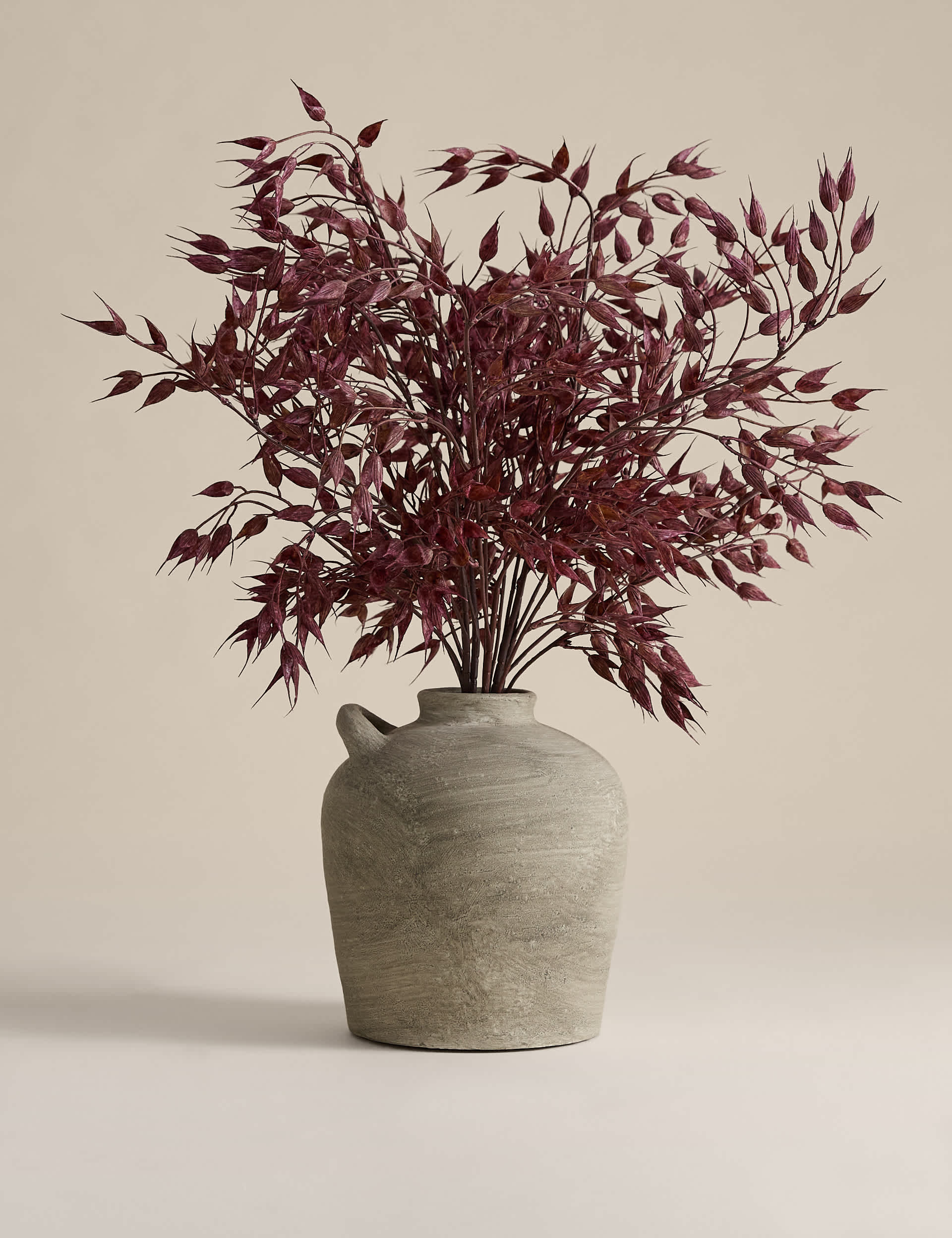 Artificial Ruscus Arrangement in Resin Pot