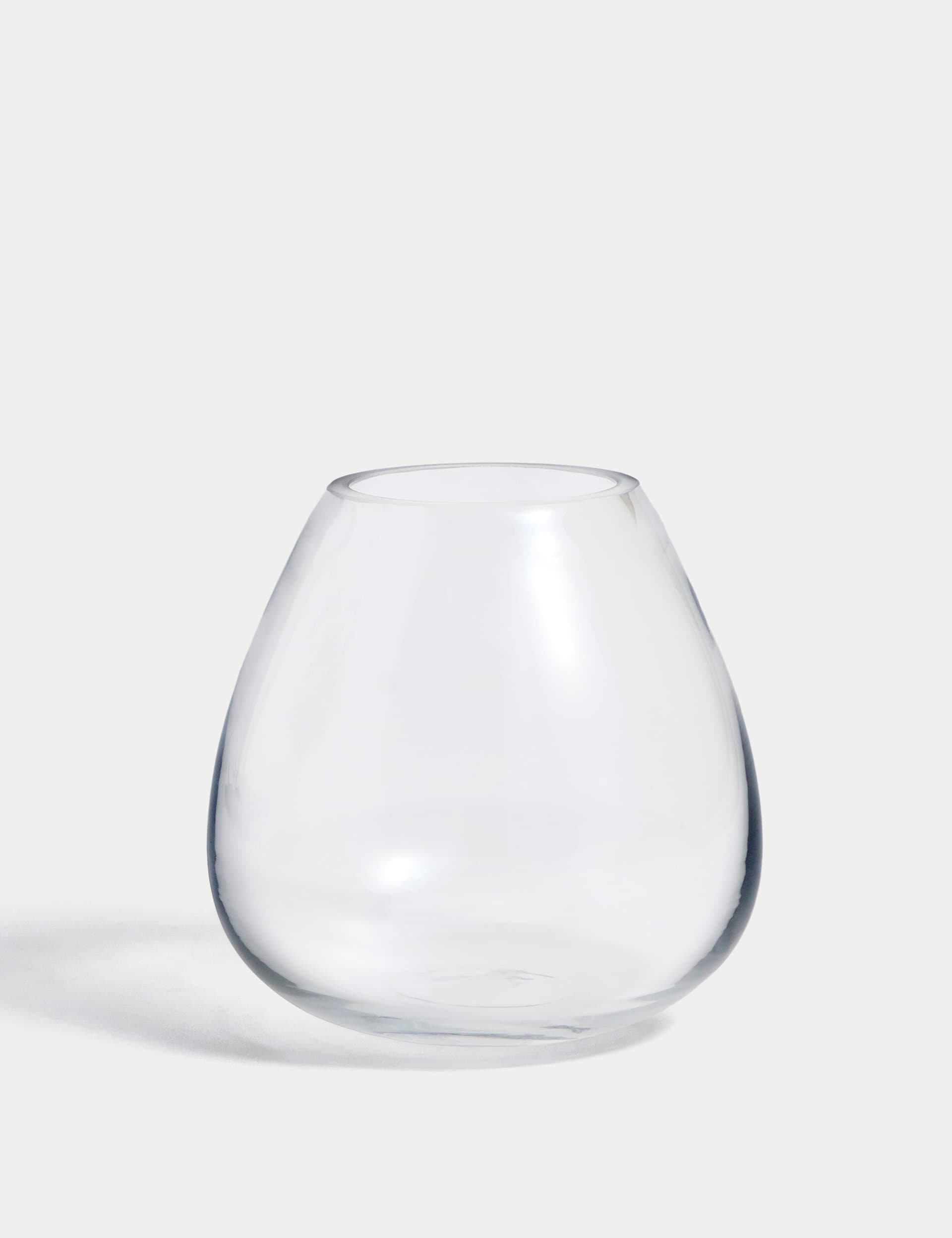 Small glass teardrop vase, UK version