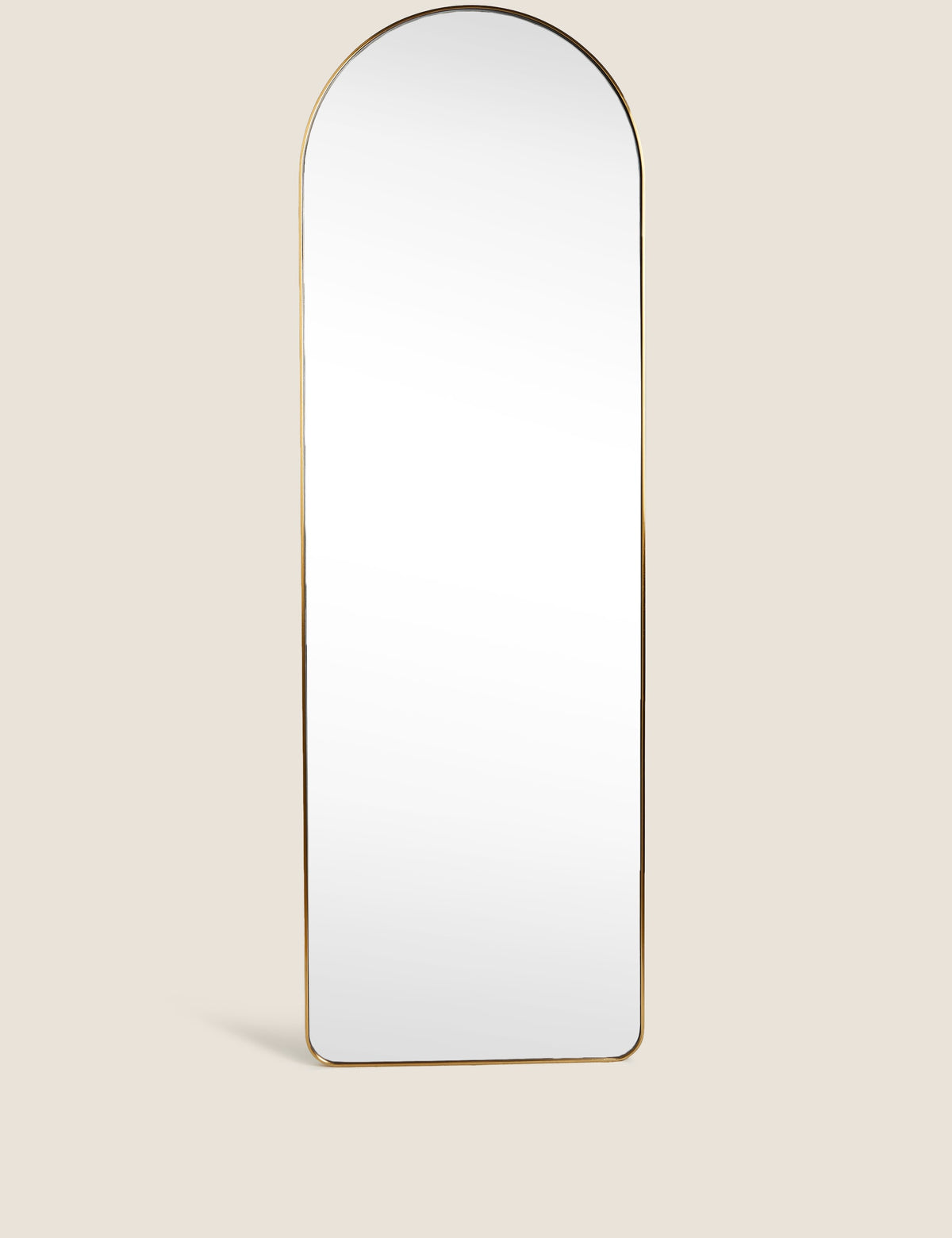 Arch full length mirror antique brass frame - British product
