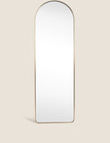Arch full length mirror antique brass frame - British product