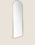 Arch full length mirror antique brass frame - British product