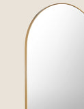 Arch full length mirror antique brass frame - British product