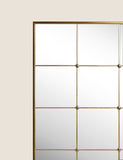 Eliza large window mirror with metal frame - British product