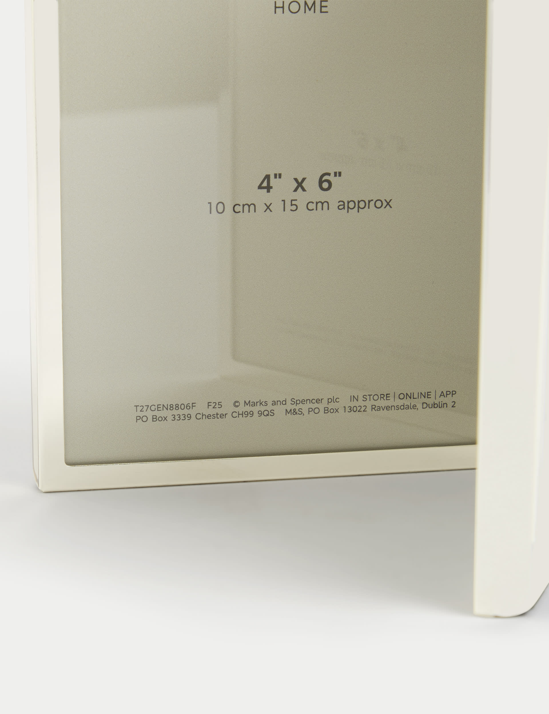 Double photo frame 4x6 inch metal hinged design, UK version
