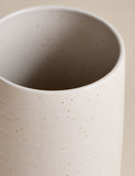 Ceramic utensil pot with speckled glaze for kitchen utensils (British brand)