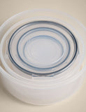 Round nesting storage containers set of 5 (British brand)