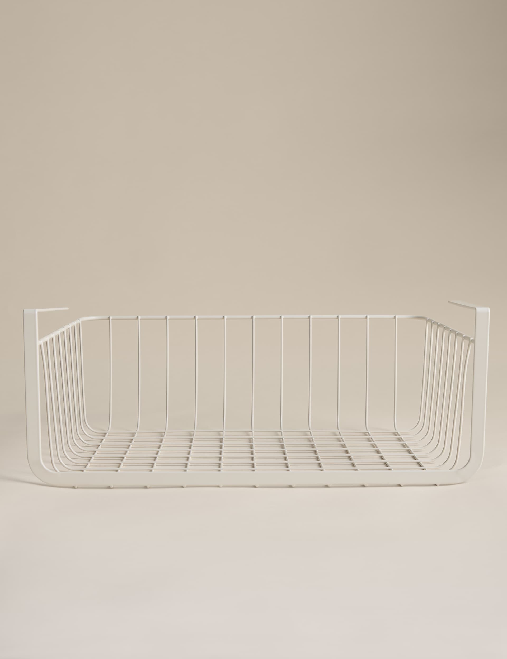Wire under shelf storage tray, 39 cm length, imported from the UK