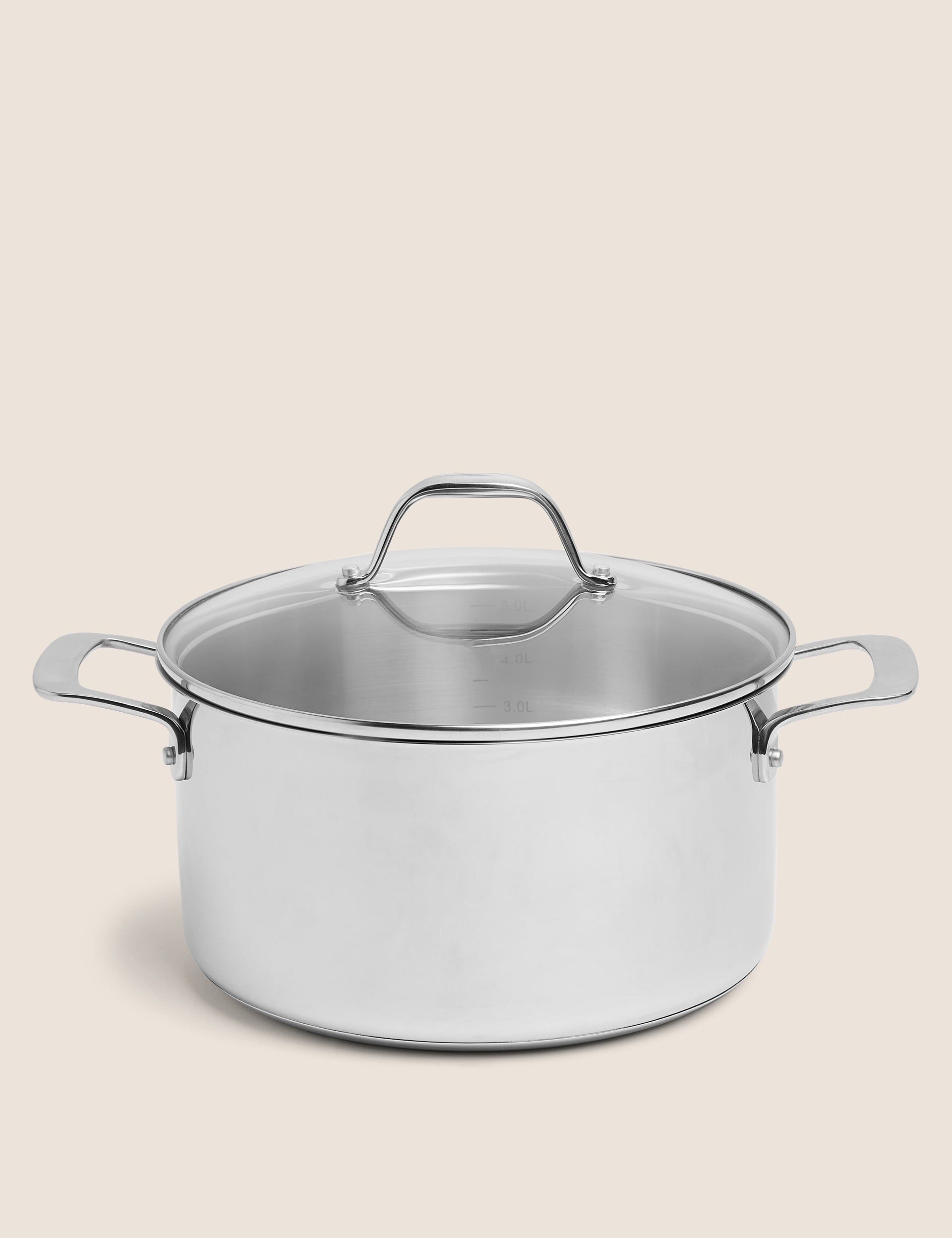 Stainless steel 24cm stock pot, imported from the UK