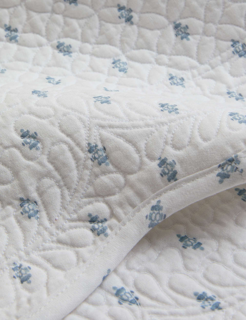 Pure cotton quilted coastal placemats set of 2 (British brand)