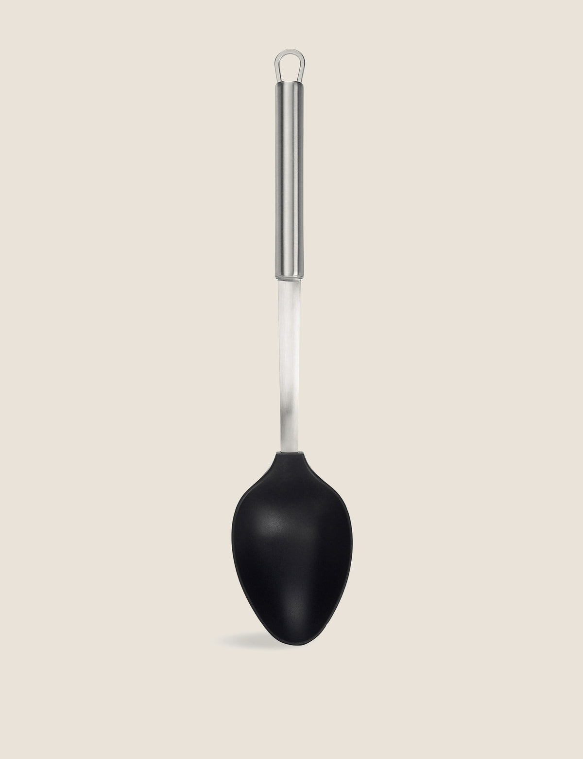 Stainless steel solid spoon (British brand)