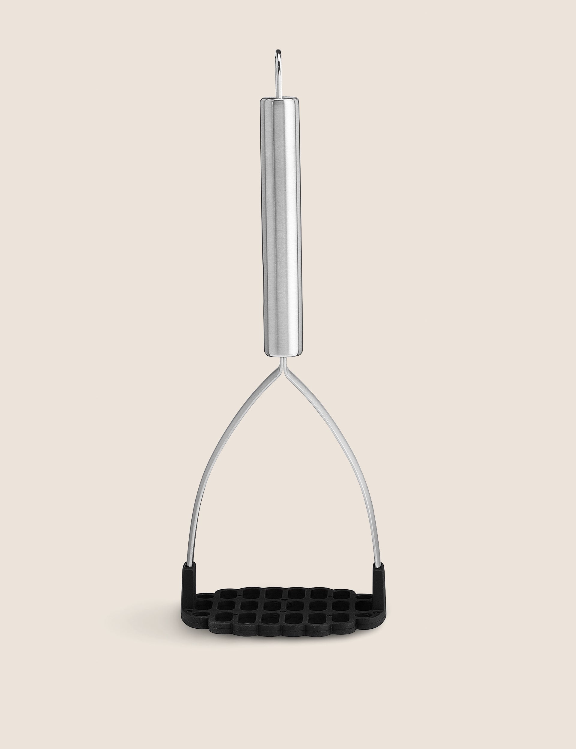 Stainless steel potato masher with polyamide head - British product