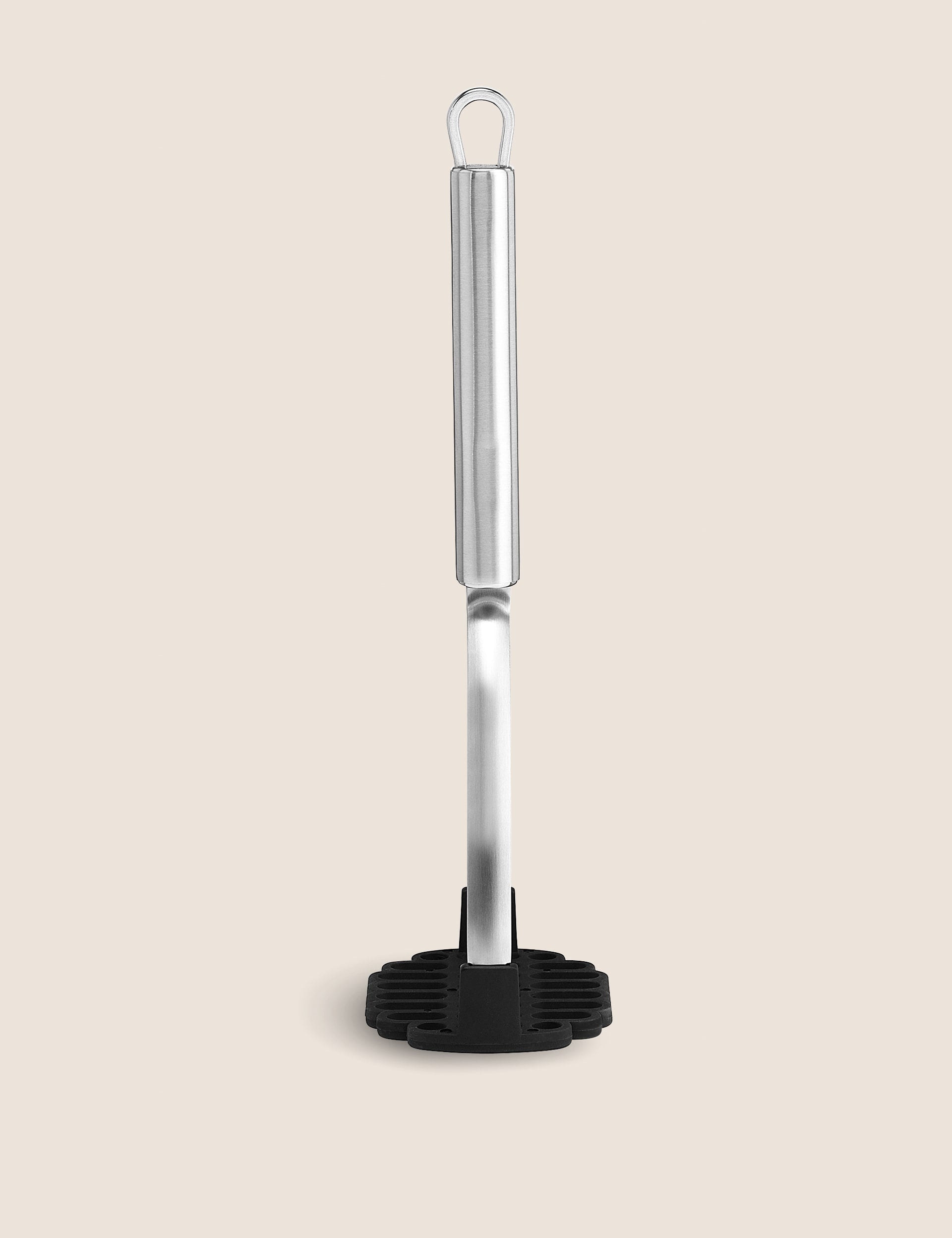 Stainless steel potato masher with polyamide head - British product