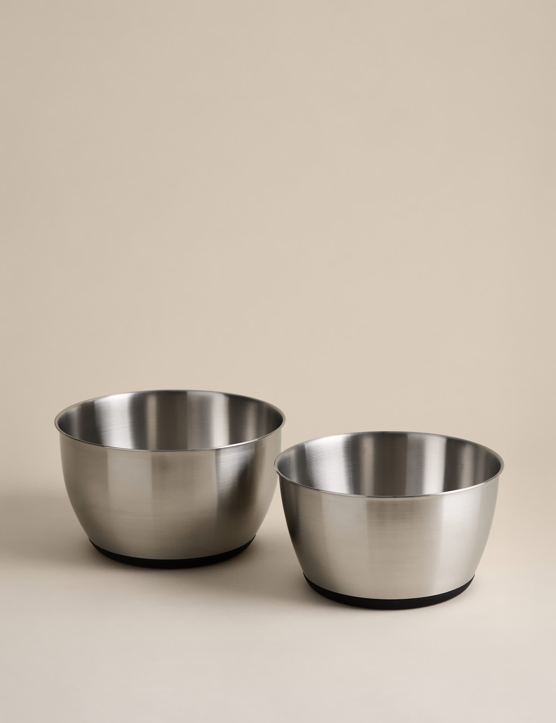 Stainless steel mixing bowls set of 2 - British product
