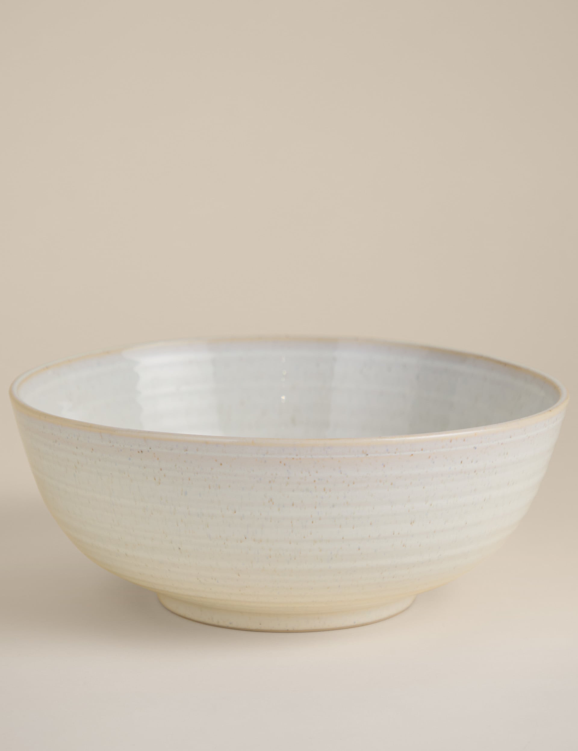 Extra large ribbed ceramic mixing bowl - British product