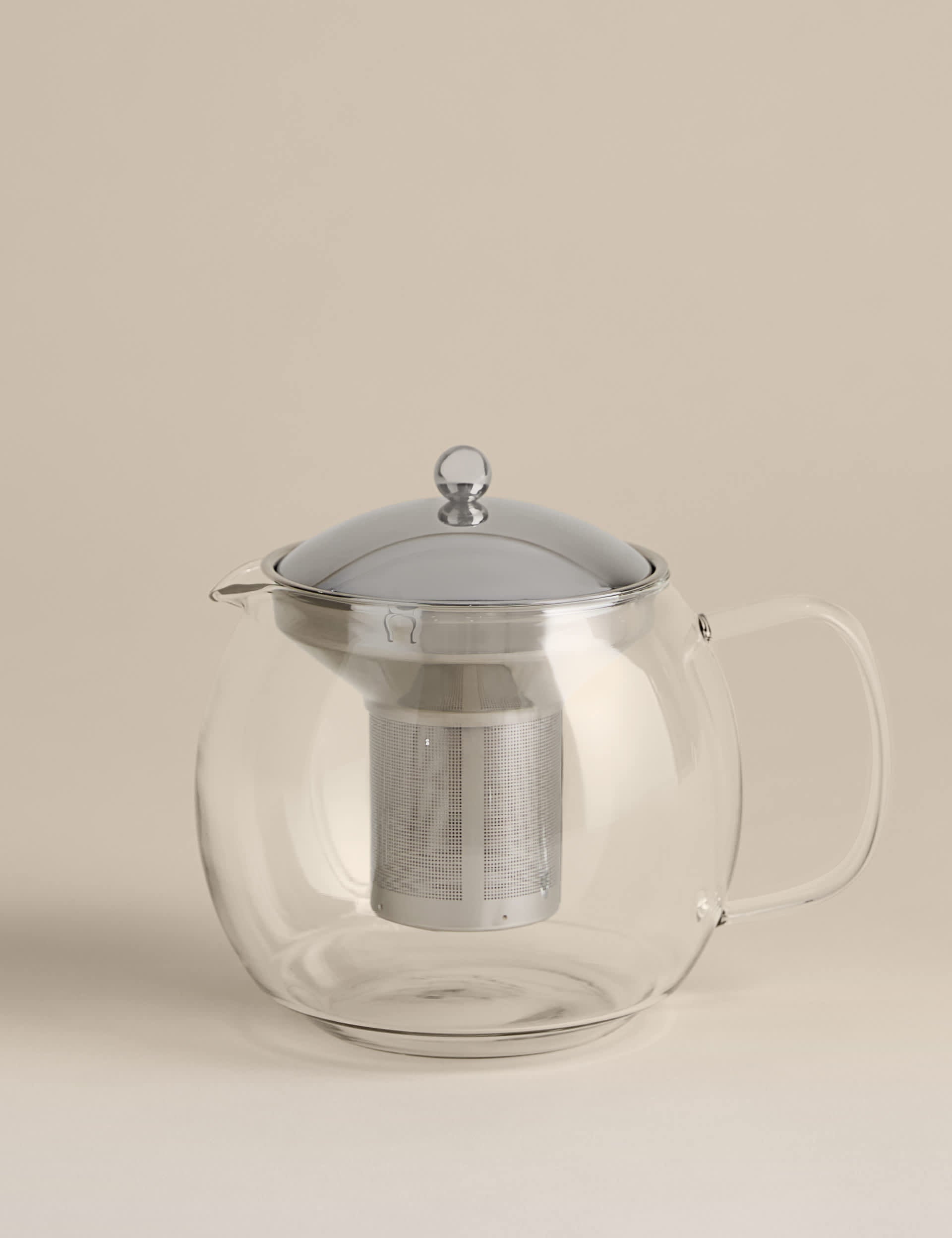 Glass infuser teapot 1.5L (British brand)